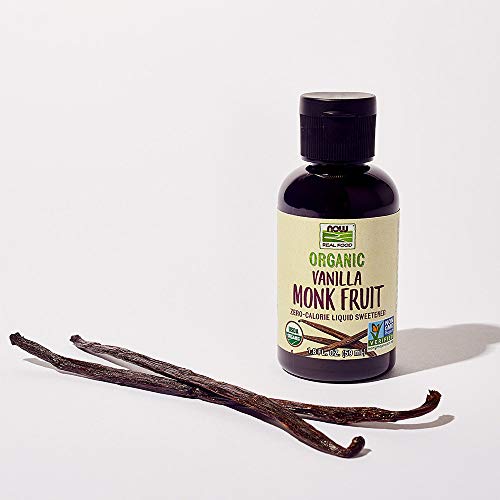 Now Foods, Organic Liquid Monk Fruit, Vanilla, Zero-Calorie Sweetener, 1.8-Ounce #TOP3