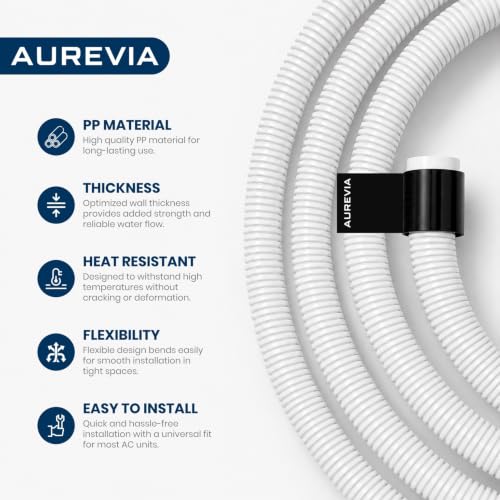 Image of AC Drain Pipe 5 Meter for Air Conditioner Water Outlet | Durable & Flexible PVC Pipe | Compatible with Split AC & Window AC