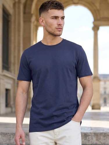 Image of Bewakoof Men's Printed 100% Cotton T-Shirt - Regular Fit, Round Neck, Half Sleeves