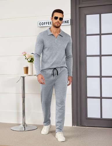 Uni Clau Men's Casual Tracksuit - 21% Off Athletic Sweatsuit Set