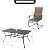 NUU GARDEN 7 Piece Patio Dining Set, 6 Padded Textilene Chairs and 61 Inch Rectangular Table with Umbrella Hole, Outdoor Dining Furniture for Garden and Patio, Brown and Black