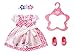 Produktbild Zapf Creation 833896 BABY born Dirndl 43cm - Puppenoutfit für 43 cm große Puppen bestehend aus Kleid, Ballerinas, Haarband und Kleiderbügel