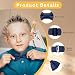Kinder Krawatte und Fliege Set Fliege und verstellbare Vorbindung für Jungen, perfekt für Abschlussfeiern (Navy blau)