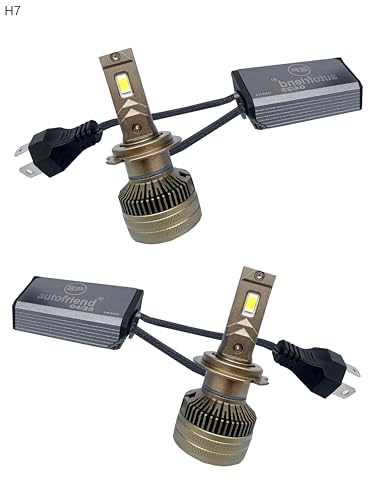 Image of LED Headlight Bulb, 40000LM, 6000K Cool White, IP67 Waterproof (af-Glowdrive-H7)