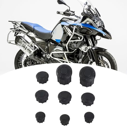 CHICIRIS Motorrad Rahmenlochkappen Abdeckungs Plug Kit Rahmenloch Abdeckkappen Plug Kit Dekor für R1200GS LC Adventure 14 18