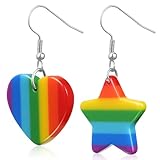 BESPORTBLE Pendientes De Arcoíris Colgantes Para Mujeres y Niñas Pendientes De Moda Ligeros Forma De y Para Diario