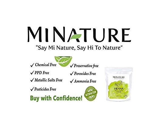 Mi Nature Usda Organic Henna Powder | 1 Kg(35.27 Oz) | Lawsonia Inermis | Natural Hair Colour| Raw | Triple Shifted | Bulk Pack| Nothing Extra Added | No Chemicals, No Additives| From Rajasthan,India #TOP3