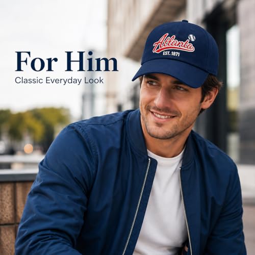Image of Classic Vintage Embroidered Fashionable Baseball Cap for Men Women Teenager Cap City Hat Adjustable with Gift Box