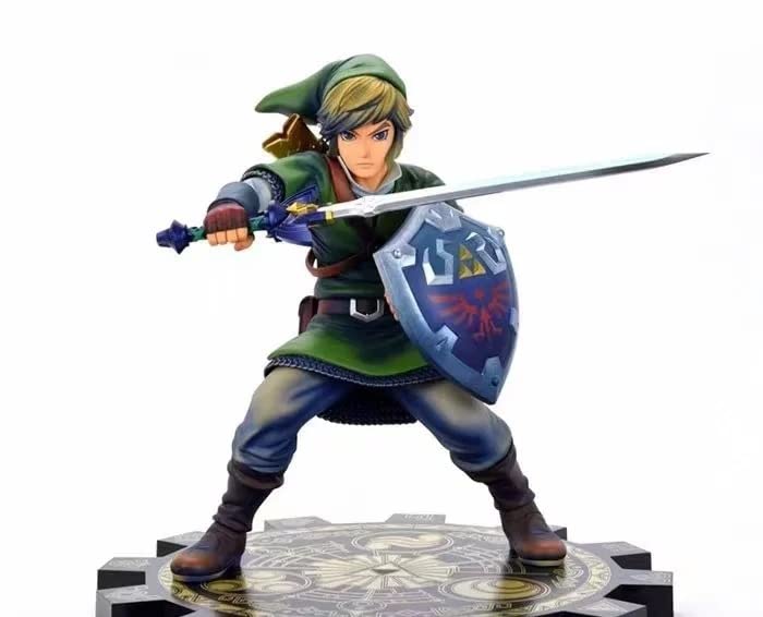 The Legend of Zelda,Link Figures,Link Deluxe Version Action Figure Cartoon Anime Character Toy Doll Statue Model Equipped with Weapons Birthday Gift