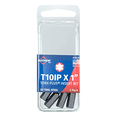 T10IP x 1" Torx Plus Insert Bit, 5 Pack