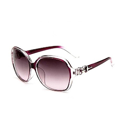 Daorier Gafas de sol polarizadas, Protección UV, moda, mujer, gran montura, Gafas de seguridad, resistentes al sol, Lila, plástico, morado, talla única