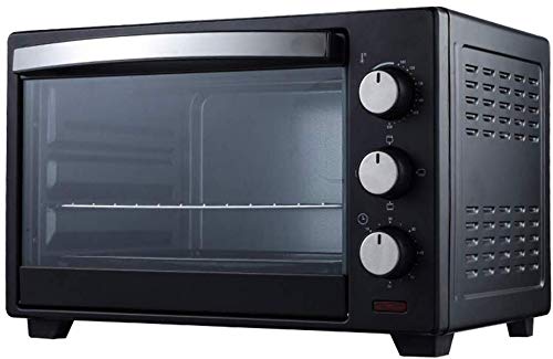 GJJSZ Horno Tostador Horno eléctrico. Horno Incorporado,encimera,temporización Inteligente de 60 Minutos,incluida la Bandeja para Hornear,60l de Gran Capacidad,Negro