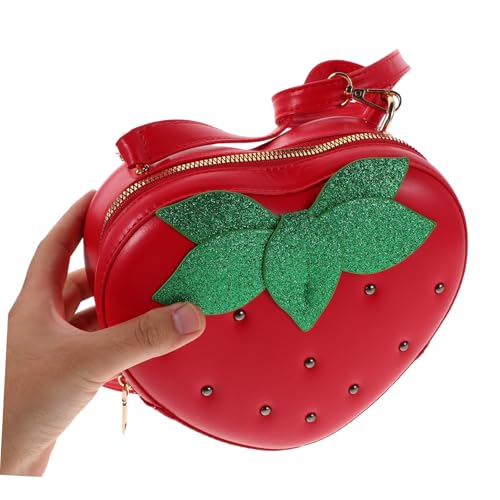 Sac bandoulière fraise : la solution pour ranger les affaires des enfants en balade - 5