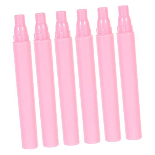 TOVINANNA Makeup Alicator Set 6 in 1 Silicone Lip Brush Cover Lipstick Applicator for Eyes Lips Foundation Travel Makeup Tool