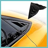 AOSKonology for Mustang Mach E Quarter Side Window Scoop Louvers Cover Window Visor Cover ABS (Gloss
