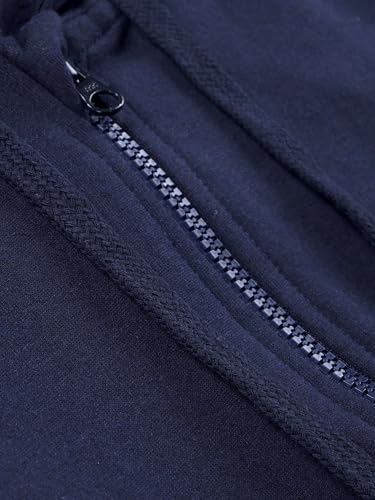 Image of Boys Solid Fleece Full Sleeve Zip Front Open Hooded Sweatshirt With Track Pant Set