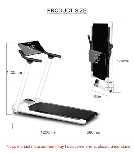 Image of Foldable Treadmill for Home Under Desk Smart Walking Running Machine with LED Display Compact for Home /Office Gym Cardio Fitness