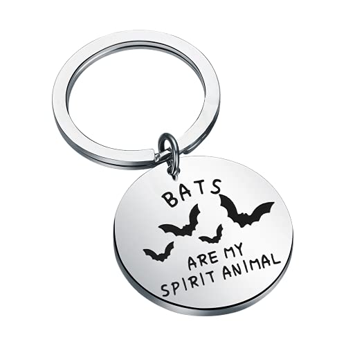 Bat Gifts - Bates con temática de murciélagos con texto en inglés "BATS ARE MY SPIRIT" CONVENTIONAL plateado Cover