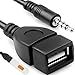 Produktbild Retoo USB OTG Adapterkabel Jack 3,5mm Klinken, AUX auf USB A Buchse, Autoradio Musical Steckverbinder für Car Stereos, Auto-GPS, CD, OTG Konverter, Adapter Kabel 3,5mm