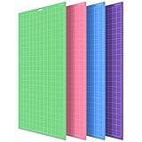 【Líneas de cuadrícula y buena adherencia】Estos paquetes de tapetes múltiples para cricut están impresos con líneas de cuadrícula precisas que son perfectas para medir fácilmente durante las manualidades. Con la adherencia adecuada, la capa de adherencia puede ser lo suficientemente pegajosa como para mantener los materiales de corte en su lugar. También es fácil de despegar, sin dejar residuos pegajosos después de terminar tus manualidades.