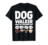Best Dog Walker Design For Men Women Pet Walker Dog Walking T-Shirt