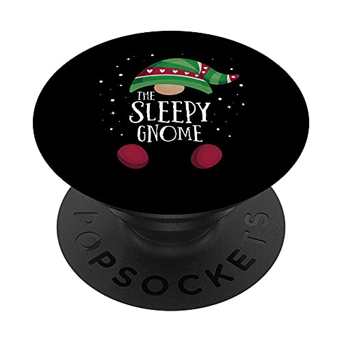 Sleepy Gnome Matching Christmas PJs Family Pajamas Sleepy PopSockets PopGrip Intercambiable