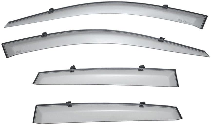 WellVisors Window Visors Wind Deflectors Compatible with Subaru 2008-2014 Impreza WRX Premium Series Rain Guards 3-847SU006