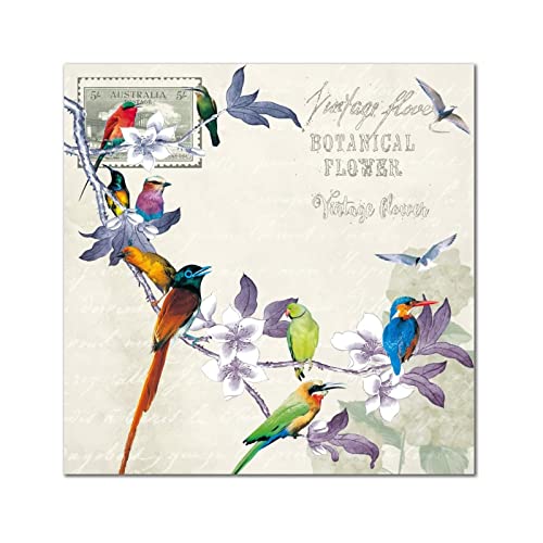 Déco murale salon avec cette plaque en bois colibri rétro