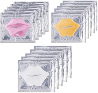 Collagen Crystal Lip Masks Set, 3 types 15pcs Moisturizing Nourishing Lip Patches Remove Dead Skin Anti-Wrinkle Anti-Aging Hydrating Gel Masks Plump Your Lips Enhancement Skin Care