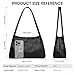 Kattee Leather Purses and Handbags for Women, Soft Genuine Leather Shoulder Hobo Bags with Top Magnetic Snap Closure Black