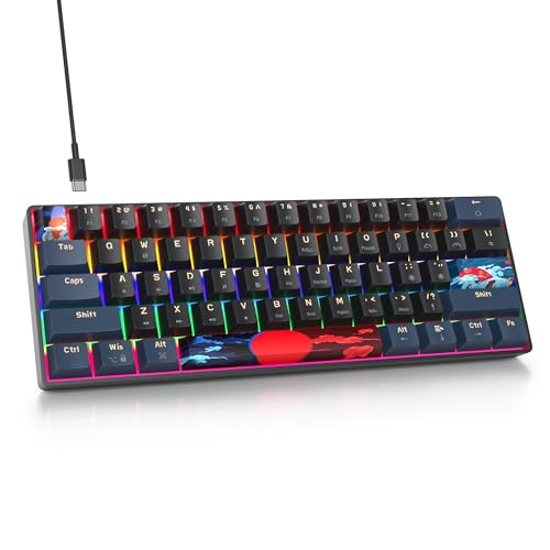 Teclado mecánico gaming 60% para liberar espacio en el escritorio del ordenador