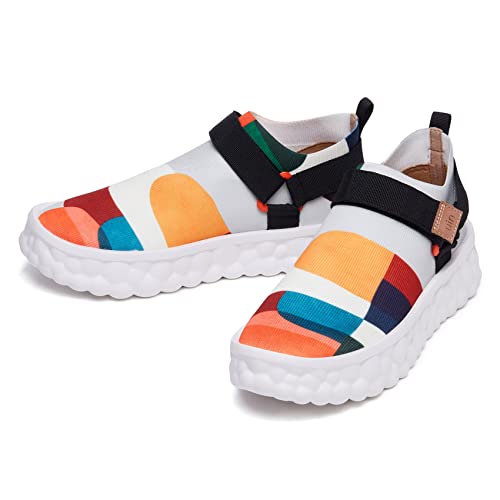 Image of UIN Shoes for Women Slip On Sneakers Comfortable Lightweight Barefoot Travel Art Painted Casual Loafers