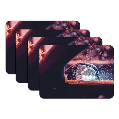 Sets de table grand format 39.5x28.5 cm dessous caoutchouc antidérapant