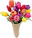 Stargazer Barn - Firework Bouquet - 30 Assorted Color Tulips with French Bucket Style Vase - Farm Fresh