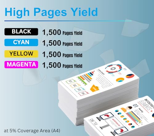 Image of 125A Toner Cartridge Compatible for Color LJ Printers CP1215, CM1312 MFP, CP1515n, CP1518n (125A - 4 Color Combo)