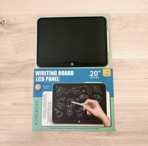 Image of Rechargeable Large(20 Inch) LCD Writing Tablet, Colorful Drawing Board, Lightweight Digital Notepad for Children, (Multicolor) (Type - C Port)
