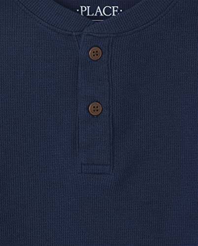 Image of The Children's Place boys Long Sleeve Thermal Henley Shirt