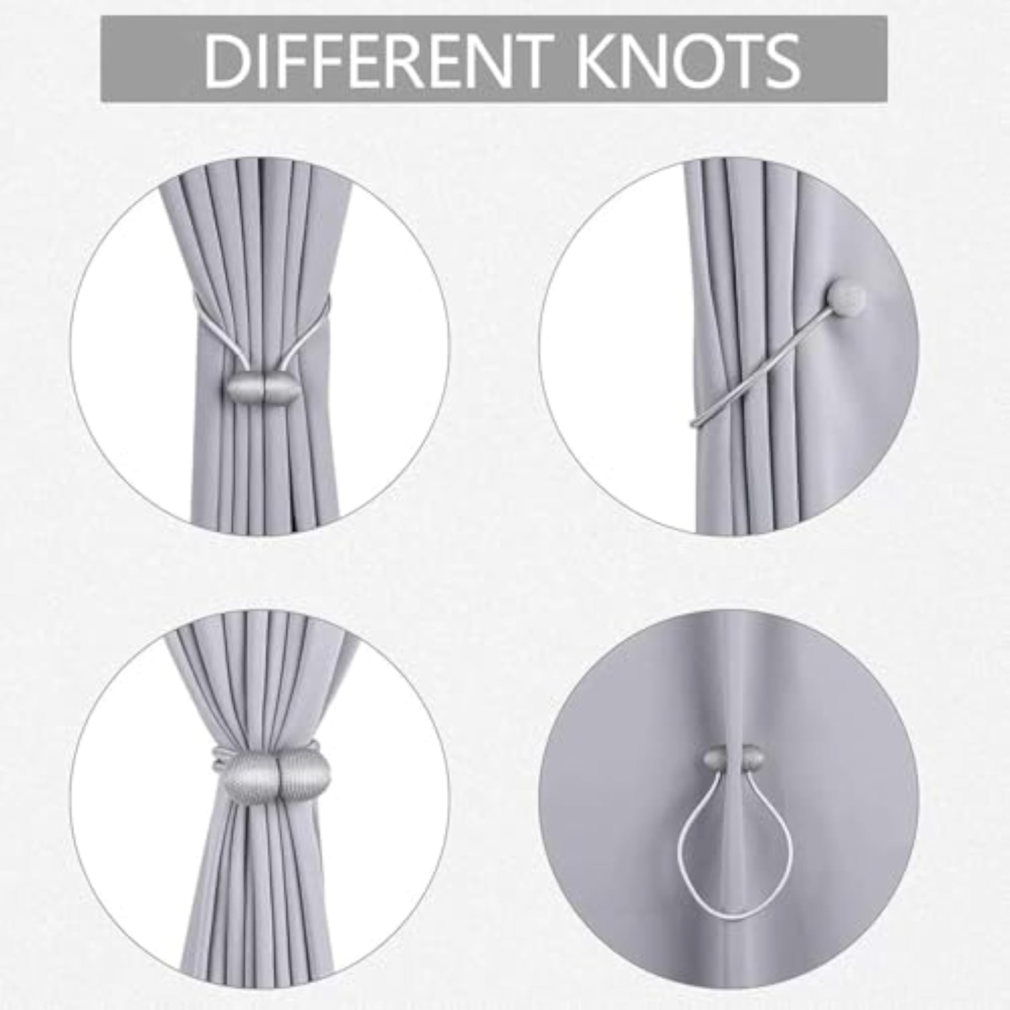 Magnetic Curtain Tiebacks - Earphone Design Holdbacks