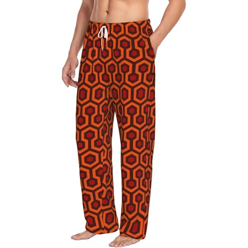 Shining Overlook print Mens Sleepwear Pajamas Pants with Pockets Soft Sleep Lounge Bottoms Sleep Pj Bottoms for Men2