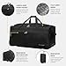 Rocklands® Lightweight Luggage Rolling Holdall Suitcase Wheeled Duffle Bag Cargo Sport Travel Bag RL501 (Black/Black, Large - 32" (H84 x L42 x W40 cm))