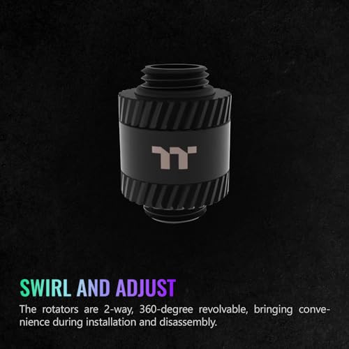 Image of Thermaltake Pacific SF Male to Male 20mm Extender Matte Black /DIY LCS /Fittings CL-W390-CU00MK-A