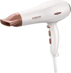 Secador de Cabelo Conair Double Ceramic com Difusor, 2 Velocidades, 3 Temperaturas1900W Branco 127V