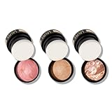 LAURA GELLER NEW YORK Baked to Go Trio: Balance-n-Brighten Foundation, Golden Medium + Blush-n-Balance Blush, Pink Buttercream + Bronze-n-Brighten Bronzer, Medium - Travel Size