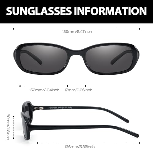 Retro Sunglasses for Women Men Vintage 90s Small Rectangular Sun Glasses 2025 Trendy Narrow Shades3