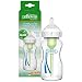 Dr. Brown's Natural Flow Anti-Colic Options+ Wide-Neck Glass Baby Bottle 9 oz/270 mL,with Level 1 Slow Flow Nipple,1 Pack,0m+