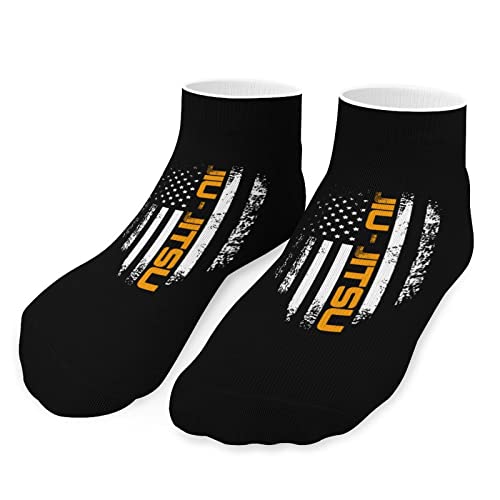 Jiu Jitsu Ankle Socks Low-Cut Athletic Running Socks for Men and Women