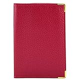fabricant: Charmoni. Charmoni - Porte Papiers de Voiture - Etui Carte Permis de Conduire - Carte d\'identité - Assurance - en Cuir (Fuchsia)