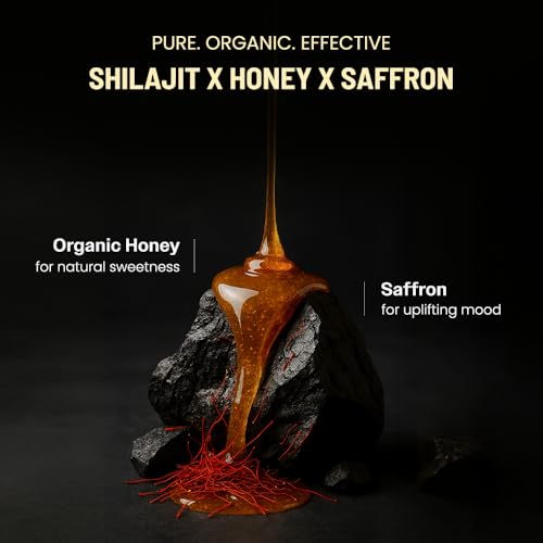 Image of Anecdote Pure Himalayan Shilajit Honey Sticks with Organic Honey & Saffron | Boosts Stamina | Supports Immunity | 75% Fulvic Acid, 85+ Trace Minerals | No Added Sugar | 30 Sticks