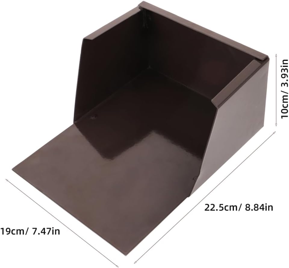 Veemoon Aluminium Alloy Gutter Downspout Splash Block Gutter Rainwater Splash Diverter, Easy to Install for Outdoor Floors, 7.47 X 8.84X 3.93 Inches