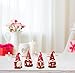 Paint Your Own Ceramic Valentines Gnomes Figurine Craft Kit Set of 4 Unpainted Ceramics Valentine's Day Gnome Statues for Valentine Heart Adults Kids Classroom Art Project Decor Paint & Brush Included